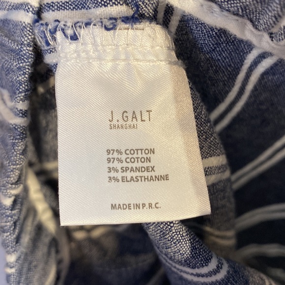 Brandy Melville Gray and White Striped Tilden High Waist Cropped Jeans Pants - Picture 11 of 16